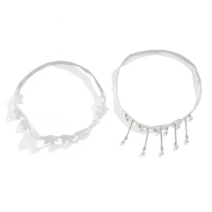 Fashion Gothic Palace Leg Chain Jewelry Dark Thorn Rose Stretch Thigh Ring with Lace Tie Tassel Trendy Body Jewelry
