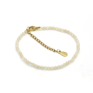 Fashion Handmade Jewelry Natural Gemstone Clear Quartz Beaded Necklace Set for Women