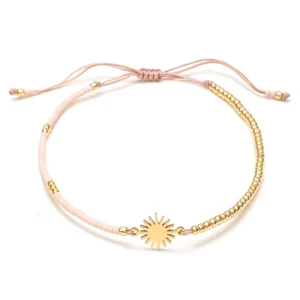 Fashion Handmade Miyuki Beaded Animal Shape Bracelets for Children’s Bohemian Jewelry Anniversary Sun Love Charm