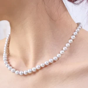 Fashion Handmade Natural Baroque Pearls Elegant Women Jewelry for Party Outfit Pure Pearl Necklace