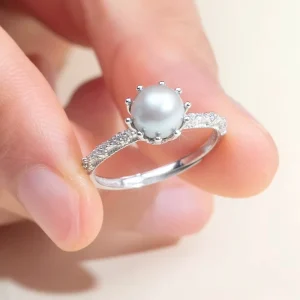 Fashion High Quality Jewelry 925 Silver Pearls Jewelry Pearl Diamond Jewelry for Women