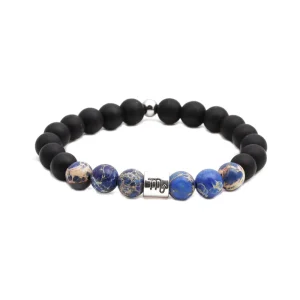 Fashion Hot Selling Natural Stone Twelve Constellations Beaded Bracelet Geometric Trendy Jewelry Gift Unisex