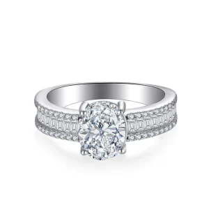 Fashion Inspired Design Pure Jewelry Ring Lab Grown Lab Diamond Women Engagement Wedding Ring