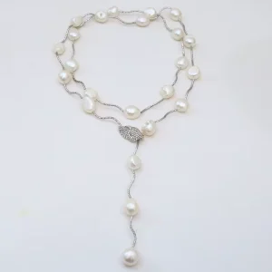 Fashion Jewelry 90cm Long Sweater Baroque Freshwater Pearl Necklace Suitable for Women