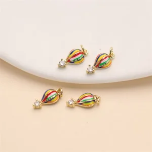 Fashion Jewelry Accessories Ins Style Summer Cute Romantic Rainbow Enamel Pendant for Necklace