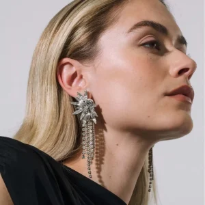 Fashion Jewelry Accessory High end Versatile Rhinestone Tassel Earrings for Women