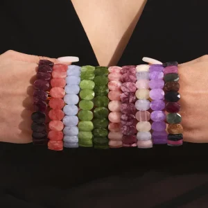 Fashion Jewelry Bracelets Bangles Colorful Chunky Bracelet Women Bracelet Stone Natural
