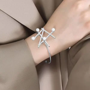 Fashion Jewelry Bracelets Bangles Stainless Steel Bracelet Simple 18k Gold Plated Bracelets Women Bangles and Rings Sets