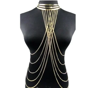 Fashion Jewelry Breast Body Chain Bikini Tassels Waist Chain Sexy Unwear Jewelry for Women
