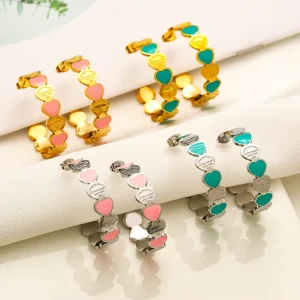 Fashion Jewelry Earrings Stainless Steel Stud Earrings Women