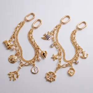Fashion Jewelry Enamel Charm Collection With Replaceable Butterfly Flower Fruit Heart Pendant Accessories for Women