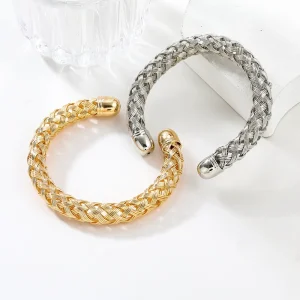 Fashion Jewelry Exaggerated Bracelet Women’s Trendy Alloy Hip Hop Handmade Cuff Bangles Bracelets