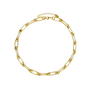 Fashion Jewelry Jewelry Sets Paperclip Chain Necklace Gold Chain Costume Handmade Pin Necklace Bracelet Statement Earrings