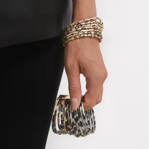 Fashion Jewelry Leopard Pattern Multi Layer Fine Bracelet Magnet Buckle Leopard Bracelet Jewelry