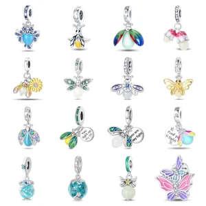 Fashion Jewelry Luminous Firefly Charm Pendant DIY Bracelet Accessories Women’s