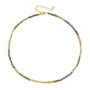 Fashion Jewelry Natural Stone Beads Chokers Chain Beaded Necklace