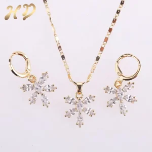 Fashion Jewelry Necklace Sets Costume Statement Luxury Gold Woman Simple Jewelry Set