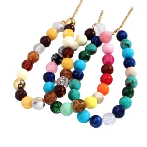 Fashion Jewelry Necklaces Handmade Fashion Beaded Necklaces Colorful Chunky Bead Necklaces Choker Summer Beach Jewelry