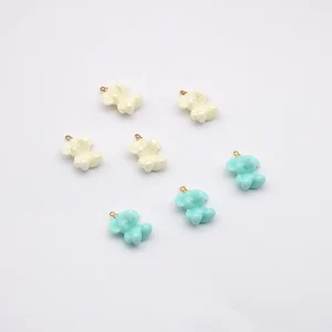 Fashion Jewelry Pendant in Iridescent Color Small Elephant DIY Handmade Earrings Necklaces and Hair Accessories