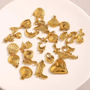 Fashion Jewelry Pendants Charms Waterproof Charms for Jewelry Making Stainless Steel Jewelry Accessories
