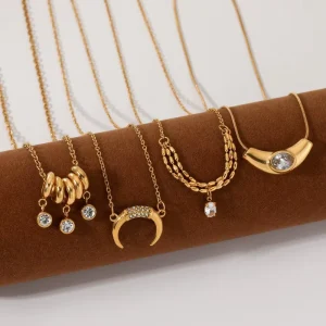 Fashion Jewelry Pendants Charms Zirconium Stainless Steel Fashionable Pendant Necklace