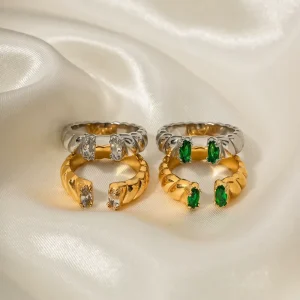Fashion Jewelry Rings Anti Tarnish Stainless Steel Rings Women Accessories Designer Jewelry
