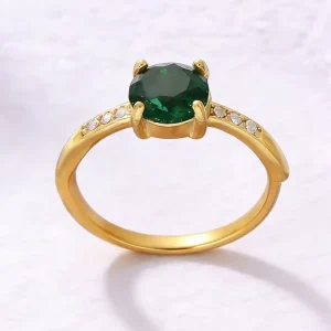 Fashion Jewelry Rings Custom Stainless Steel Ring Bracelet Earrings Women Accessories