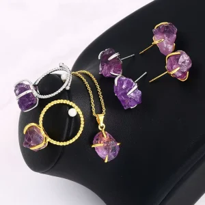 Fashion Jewelry Sets Crystal Rings Natural Stone Fashion Jewelry Necklaces Jewelry Sets for Women