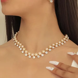 Fashion Jewelry Sets Pearl Necklace Elegant Necklace Jewelry