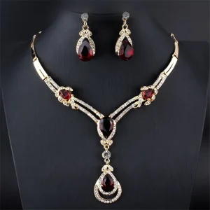 Fashion Jewelry Sets Popular Jewelry Sets Bridal Banquet Accessories Necklace and Earrings