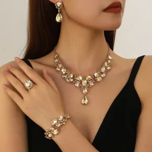 Fashion Jewelry Sets Zirconia Set High Quality Trendy Fashion Necklace