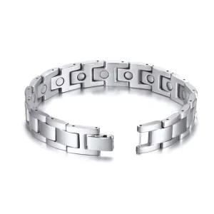 Fashion Jewelry Stainless Steel Magnet Magnetic Titanium Steel Men’s Bracelet