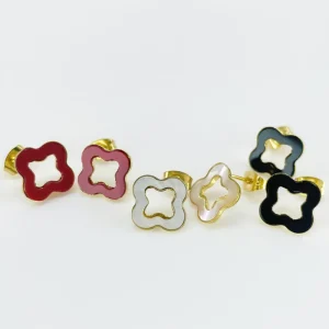 Fashion Jewelry Statement Earrings Stud Earrings Women Trendy Flower Resin Earrings