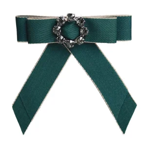 Fashion Jewelry Statement Scarf Brooches Pins Bowknot Trendy Bohemian Cloth Clip Women Tie Bow Brooches