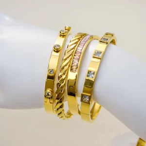 Fashion Jewelry Trendy Simple Zircon Bracelet Cool Style Bracelet for Girlfriend Women