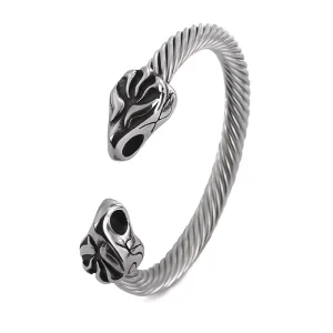 Fashion Jewlery Mens Stainless Steel Wristband Armring Norse Myth Bracelet Bangle Viking Bracelet Armring Jewelry