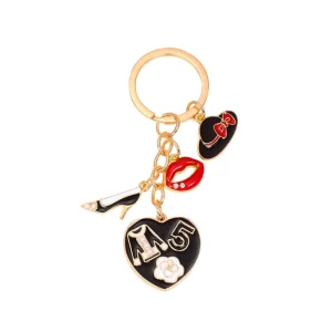 Fashion Keychains Handbag Wallet Decoration Pendants Lipstick Perfume High heels Keychain