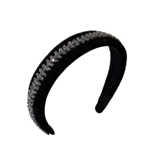 Fashion Knitted White Simple Beautiful Girl Hair Band Zircon Hair Accessories Hairband