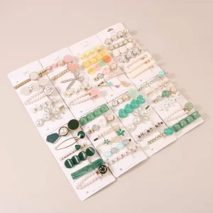 Fashion Korea Crystal Rhinestone Hair Clip Accessories Korea Hair Pins and Clips for Women Set