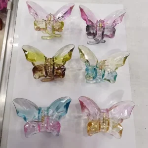 Fashion Large Transparent Butterfly Hair Claw Clips Clamp Ponytail Crab Girls Hair Hairpin Hair Styling Accessories for Women