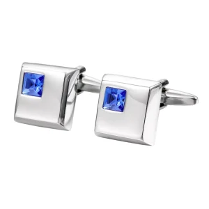 Fashion Luxury Square Crystal Cufflinks for Men Wedding Engagement Gift