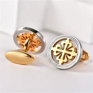 Fashion Men Cuff Link Zinc Alloy Clip Cufflink Set Custom Silver Metal Shirt Cufflink
