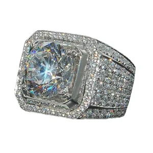 Fashion Men Women Zircon Jewelry Rings Male Diamond Bridal Engagement Wedding Trendy Finger Ring