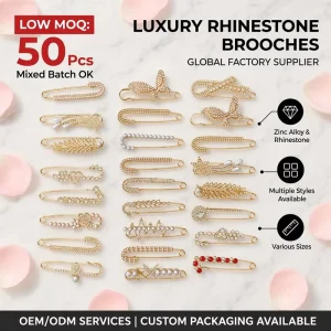 Fashion Metal Pearl Rhinestone Adjustable Waist Tightener Brooch Shoe Charms Women Butterfly Star Clothing Accessories