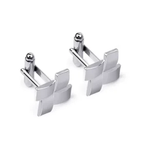 Fashion Metal Square Cuff French Style Men’s Diy Shirt Suit Cufflinks