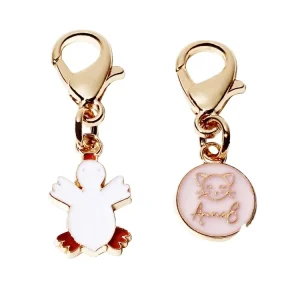 Fashion Mini Bags Accessory Brand Enamel Keychains Zinc Alloy Purse Metal Hang Charm Tags With Clasp