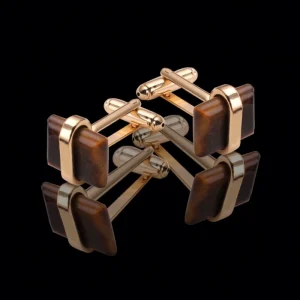 Fashion Multi-color 316L Stainless Steel Cufflink for Men