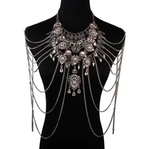 Fashion Multi layer Tassel Body Shoulder Chain Jewelry for Women