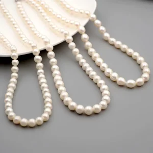 Fashion Necklaces Luxury Beaded Necklaces for Women Freshwater Pearl Necklace Stainless Steel