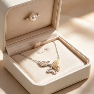 Fashion Necklaces for Women 925 Silver with Charm and Cubic Zirconia Elegant Pendant Necklace Design